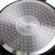 Набір сковорідка Ø16 см і ківш Ø16 см з кришкою з мармуровим покриттям з алюмінію