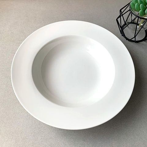 Тарелка глубокая фарфоровая Extra white 400 мл (A7009) Без бренда