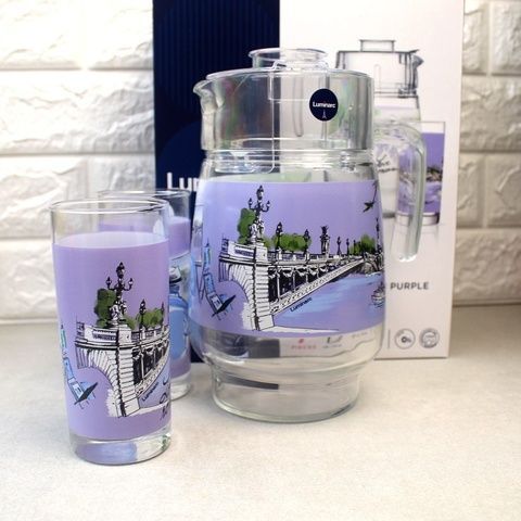 Набір для напоїв Luminarc Love Romance Purple 7 предметів (Q5667) Luminarc