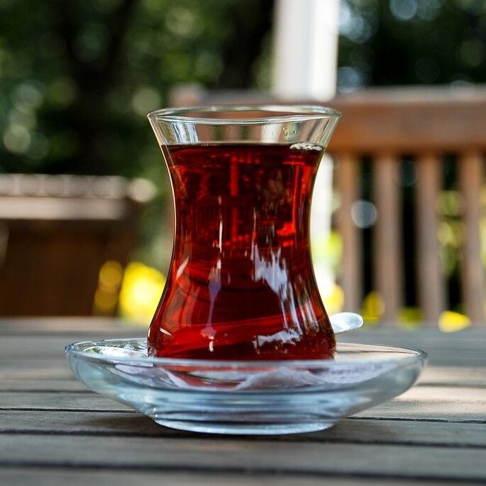 Набір стаканів-армудів для турецького чаю з блюдцем Pasabahce Aida 6 шт (96308) Pasabahce