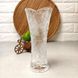 Небольшая стеклянная настольная ваза Лист 17 см