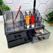 Настільний органайзер для косметики з висувною шухлядою Чорний AK 635