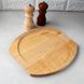 Чавунна сковорода для подачі на дерев'яній таці 25 см Kamille