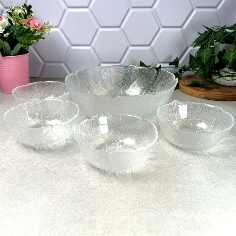 Набор стеклянных салатников 1+4 предмета Luminarc Bowl Aspen Luminarc