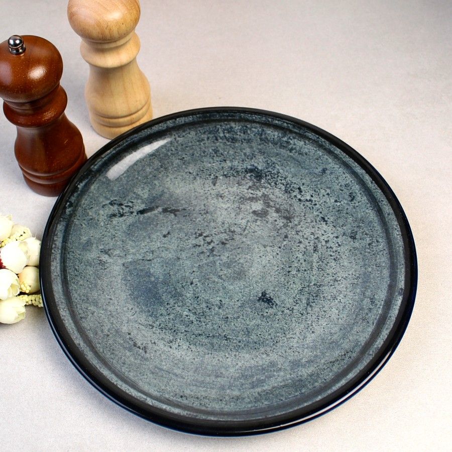 Мелкая плоская тарелка бирюзовая Kutahya Porselen Corendon 190 мм (NB3019) Kutahya Porselen
