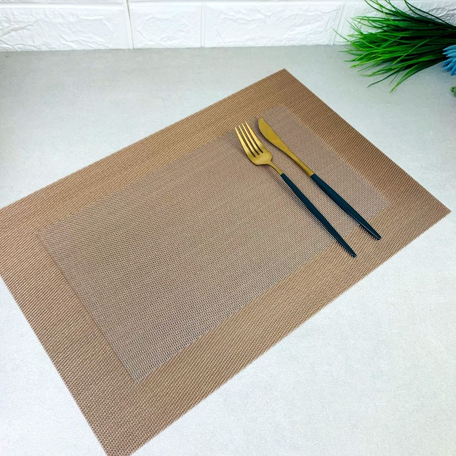 Сервірувальний бронзовий килимок Борт, сет на стіл 30х45см (7-Б) Hell