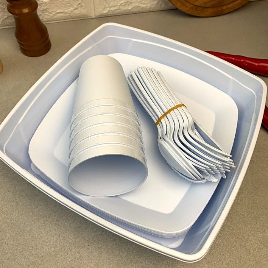 Набор посуды для пикника на 6 персон 32 предмета Plastar Pak