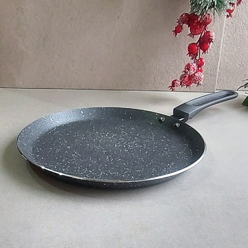 Сковорідка для млинців 24 см з мармуровим покриттям для індукції Kamille Kamille