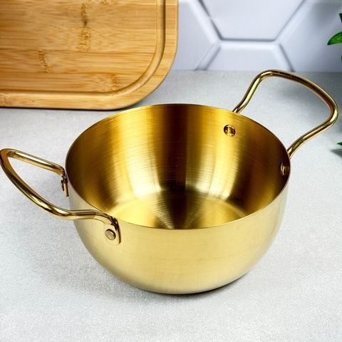 Кастрюля Gold 16 см без крышки из нержавеющей стали GK-4355G GK