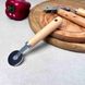 Одинарный прямой нож для теста и пиццы с деревянной ручкой