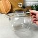 Заварювальний скляний чайник для плити 1 л Crystal