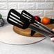 Силиконовые щипцы-лопатка для тефлоновой посуды чёрные