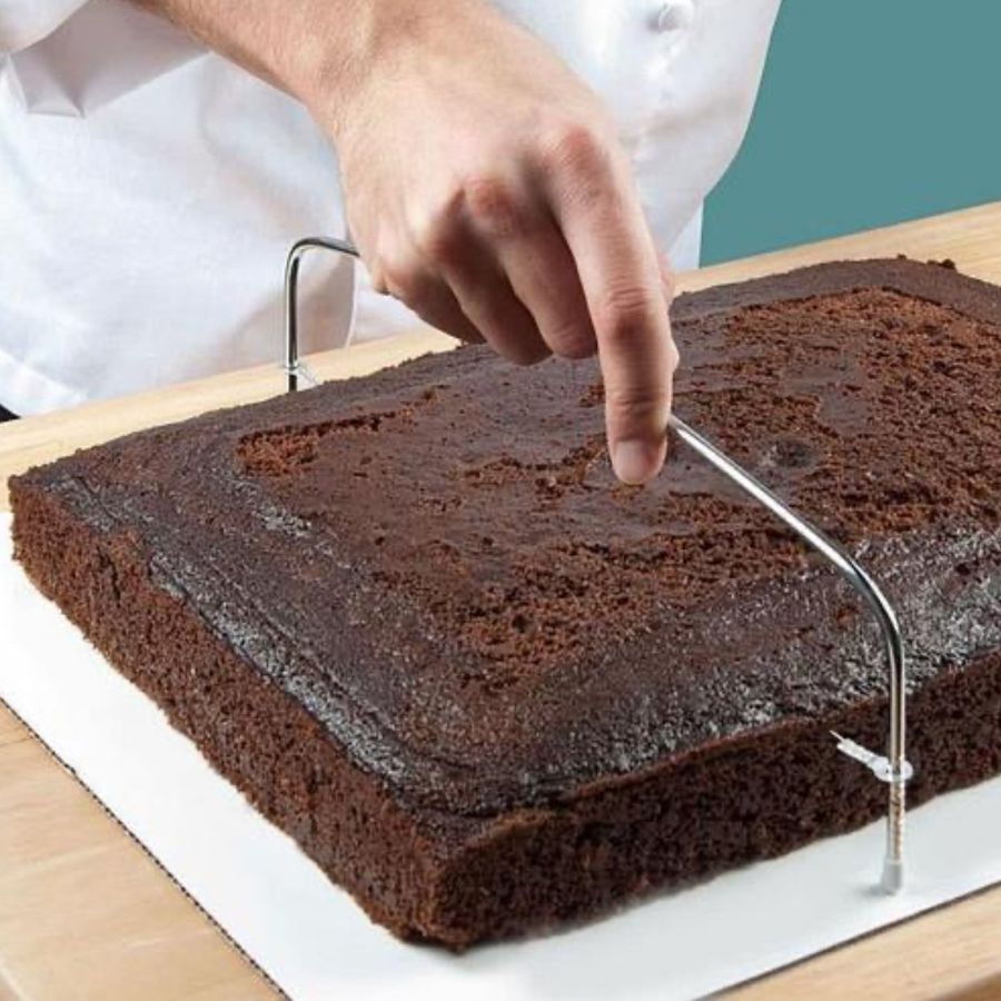 Слайсер для тортов из нержавеющей стали с регулируемой высотой Kamille Kamille