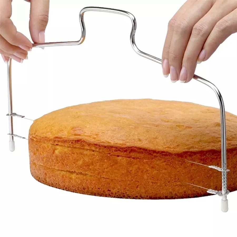 Слайсер для тортов из нержавеющей стали с регулируемой высотой Kamille Kamille