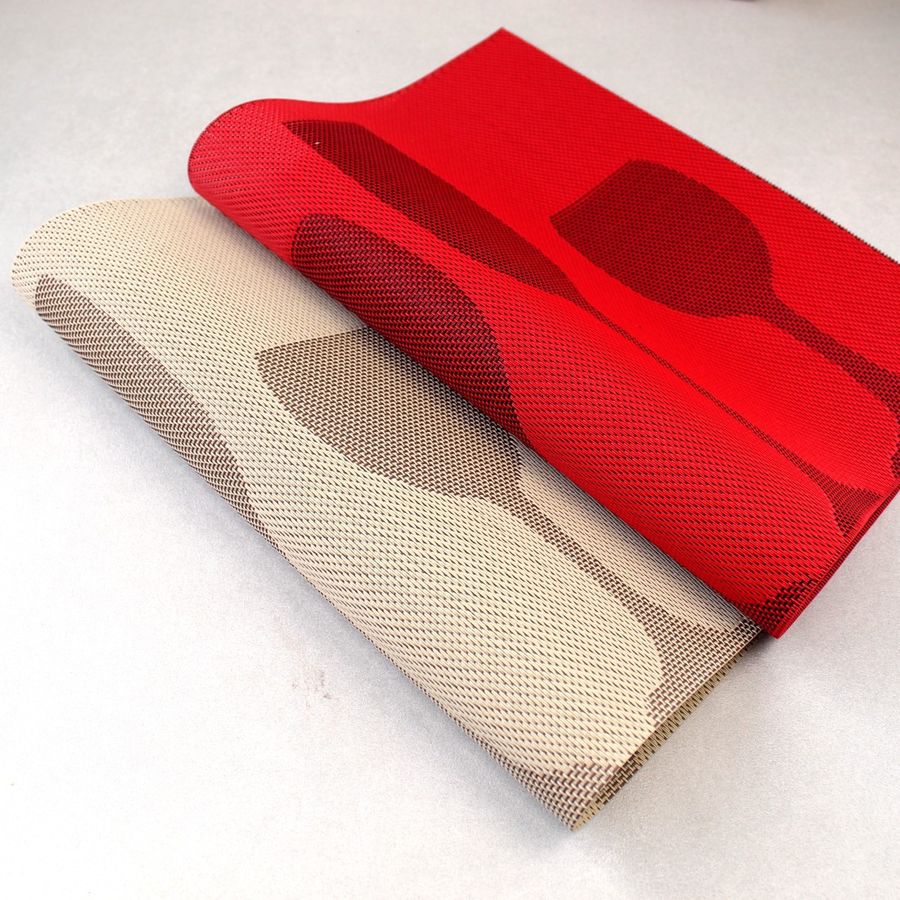 Серветка-підкладка під тарілку на стіл з келихами 30х45см Червона (2-Б) Hell