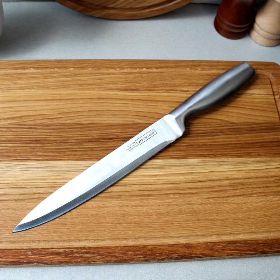 Нож кухонный 32 см для мяса из нержавеющей стали Kamille Kamille