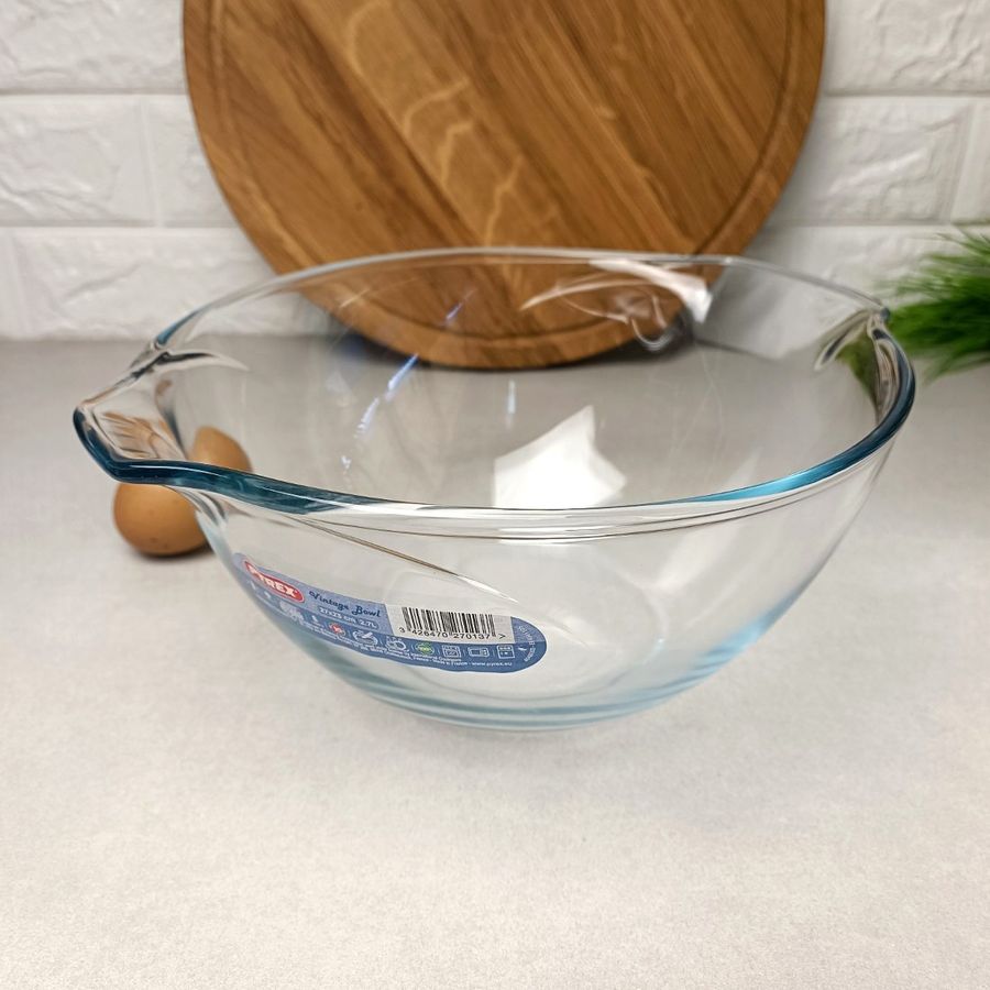 Стеклянная миска из жаропрочного стекла Vintage Edition Collector 2.5л, посуда для духовки Pyrex