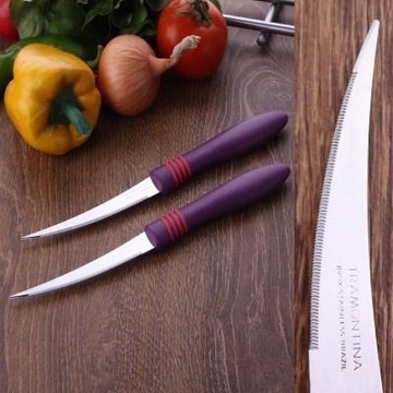 Набор томатных фиолетовых ножей Tramontina Cor&Cor 102мм. 2шт (23462/294) Tramontina