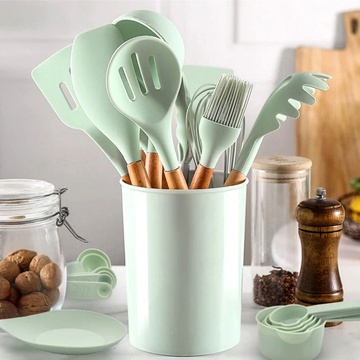 Набор кухонных принадлежностей 12 предметов мятного цвета Kitchen Set Kitchen Art