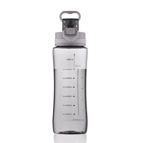 Бутылка для воды пластиковая 800 мл с поилкой серая Ardesto Purity AR2280PG Ardesto