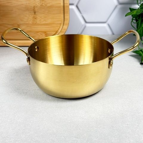Кастрюля Gold 20 см без крышки из нержавеющей стали GK-4357G GK