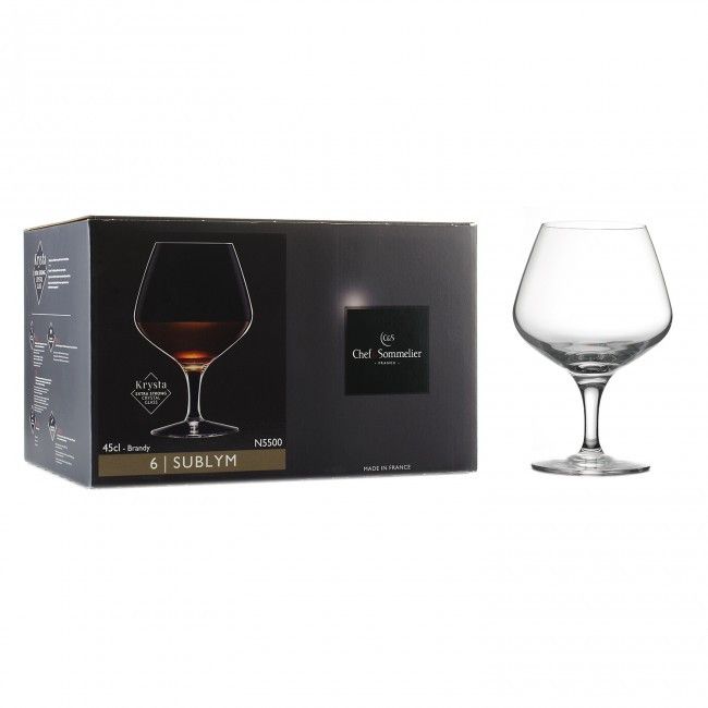 Набір келихів для червоного вина на низькій ніжці Arcoroc C&S SUBLYM 450 мл (N5500) Arcoroc