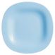 Тарілка бірюзова квадратна обідня Luminarc Carine Light Blue 27 см (P4126)