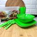 Набір пластикового посуду для пікніка 22 предметів
