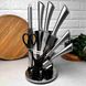 Набір кухонних ножів з ножицями 9 предметів на підставці Bohmann