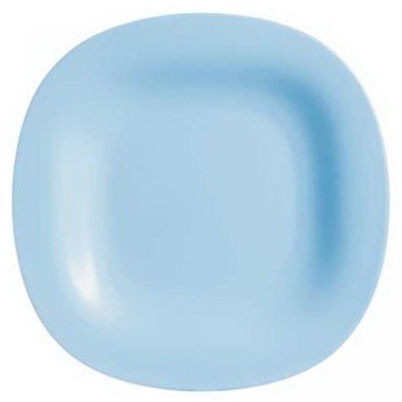 Тарілка бірюзова квадратна обідня Luminarc Carine Light Blue 27 см (P4126) Luminarc