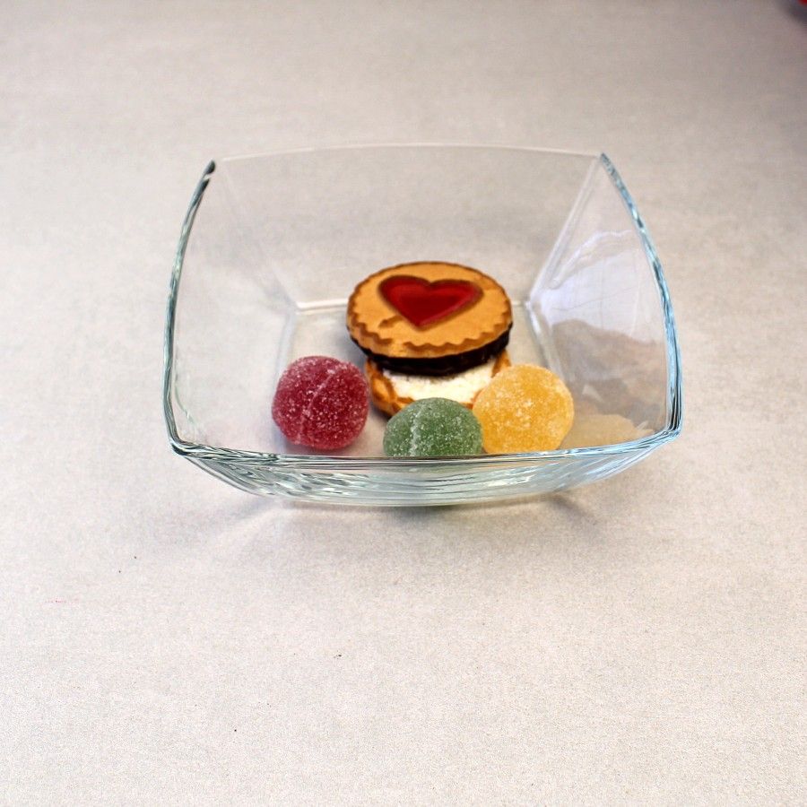 Салатниці скляні квадратні Токіо 160x160 мм 4 шт (53066) Pasabahce