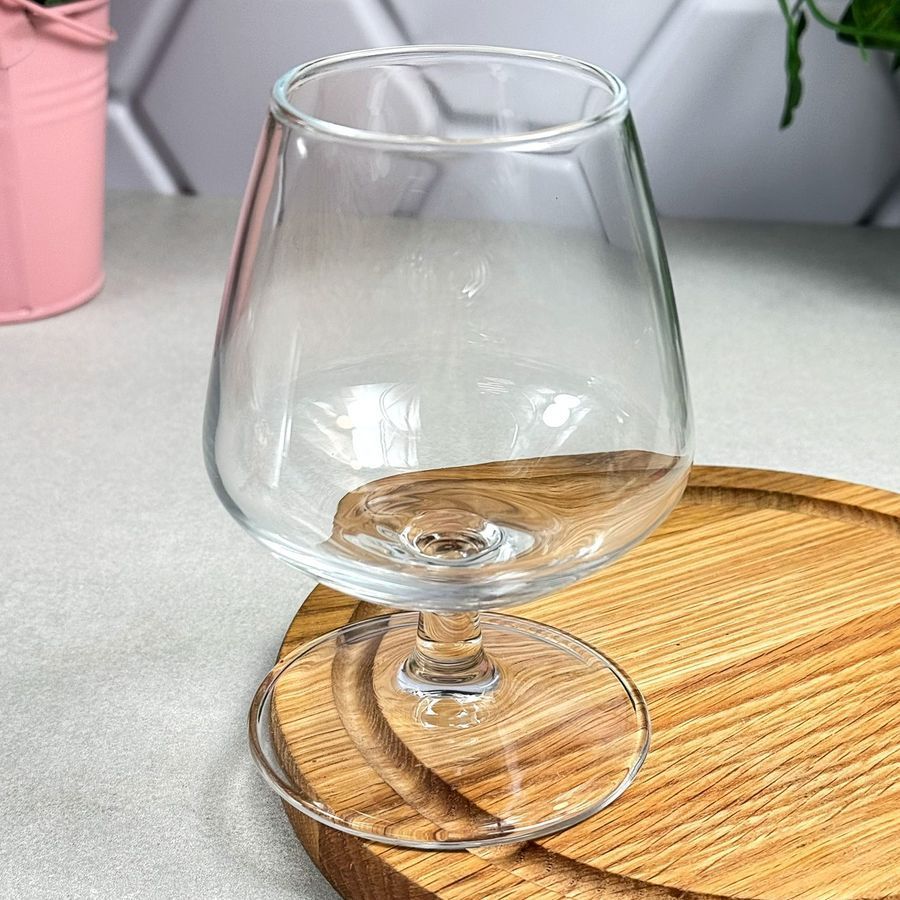 Набір бокалів для коньяку скляних 360 мл 6 шт Uniglass Elixir 97526G UniGlass