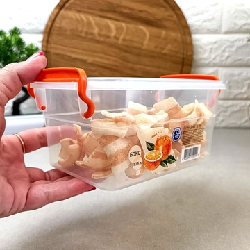 Пластиковый контейнер для хранения пищи 0.95л с крышкой Народный продукт