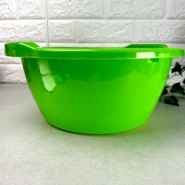 Кухонна миска з харчового пластику 6 л Зелена Незабудка Харків Полімерагро