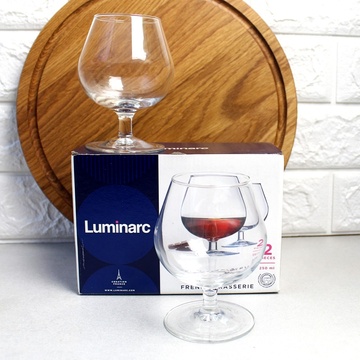 Набір келихів для коньяку Luminarc "Французький ресторанчик" 250 мл 2 шт (N5434) Luminarc