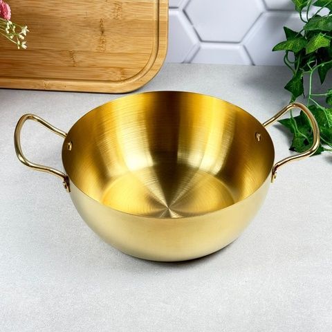 Кастрюля Gold 22 см без крышки из нержавеющей стали GK-4358G GK