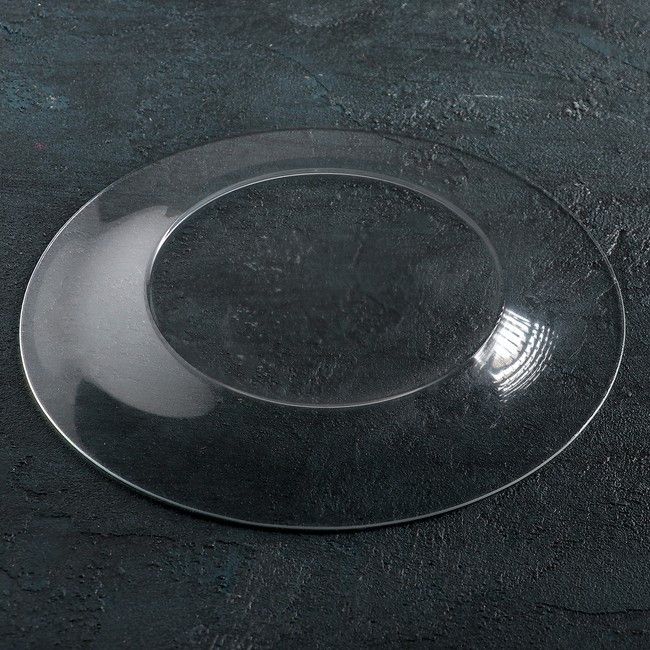 Тарелка десертная стеклянная прозрачная ОСЗ "Симпатия" 196 мм (16с1888) ОСЗ