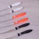 Набор ножей-пилочек для шинковки 12 шт из нержавеющей стали с пластиковыми ручками Kamille