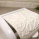 Ажурний пластиковий настінний тримач для туалетного паперу з кришкою, 376 Elif