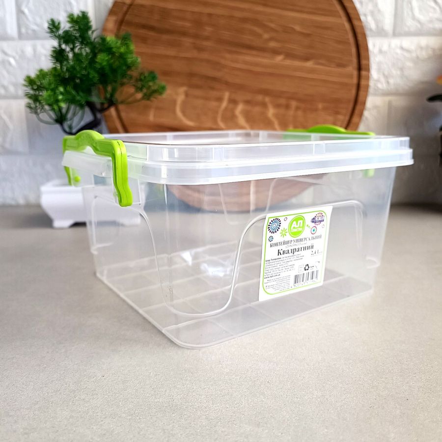 Объемный термостойкий пищевой контейнер 2.4, Ал-пластик Ал-Пластик