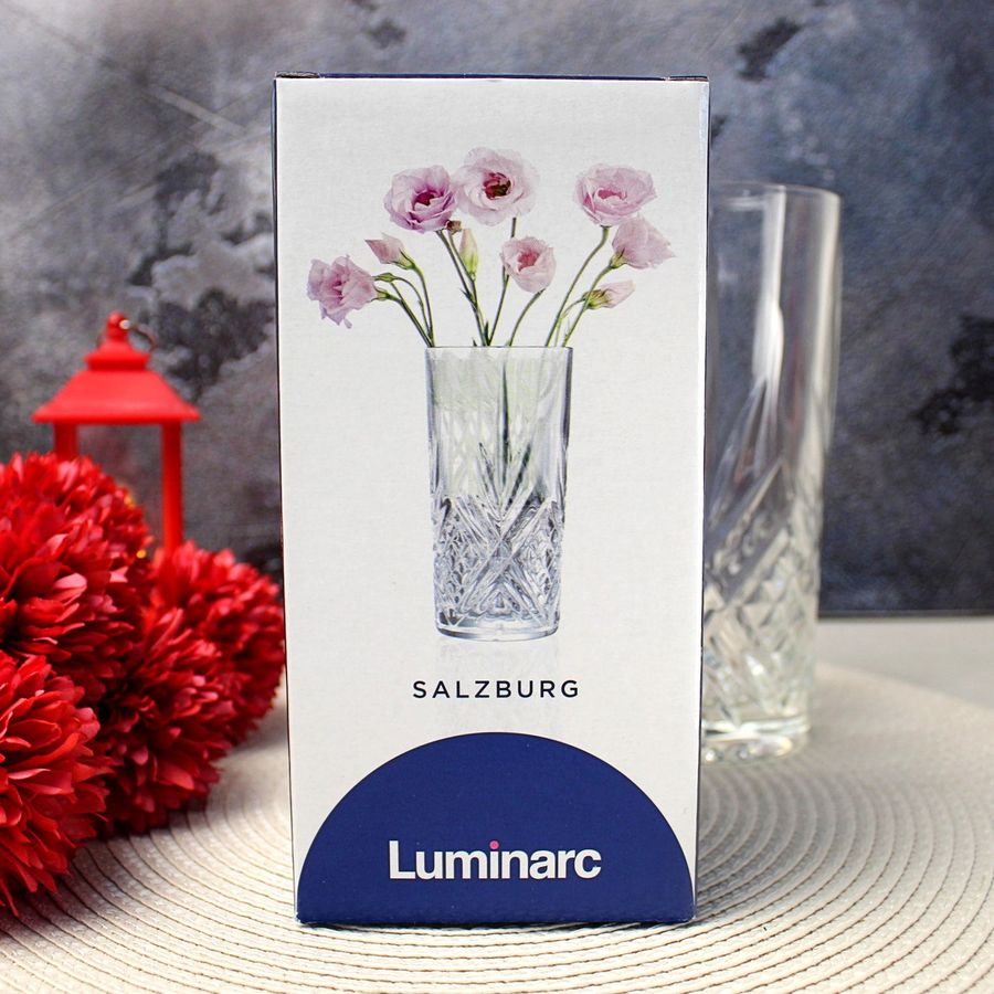 Небольшая ваза для цветов 450 мл Люминарк Зальцбург Luminarc