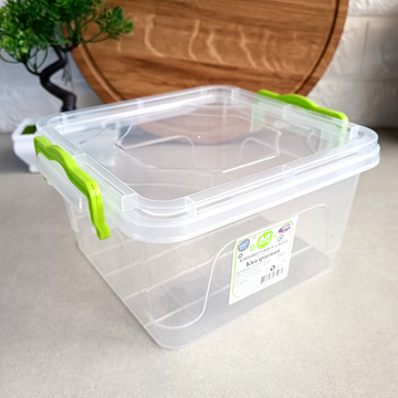 Об'ємний термостійкий харчовий контейнер 3.7л, Ал-пластик Ал-Пластик