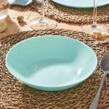 Лазурная суповая тарелка 200 мм Фактурная Luminarc Pampille Turquoise Luminarc