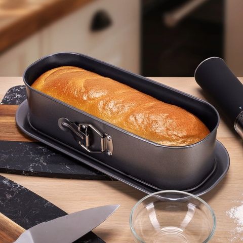 Форма для запікання роз&rsquo;ємна овальна 34&times;15&times;8 см вуглецева сталь Kamille Kamille