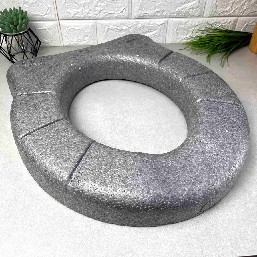Сіре пінопластове сидіння для вуличного туалету "Тепле щастя" Hell