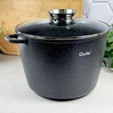 Каструля Gusto Marble з антипригарним покриттям 10 л 28 см із кришкою GT-2404281 GUSTO