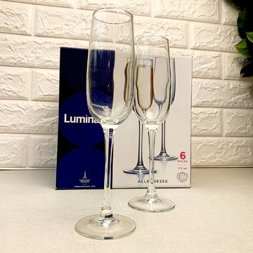 Набір келихів для шампанського Luminarc "Аллегресс" 180 мл 6 шт (J8162) Luminarc