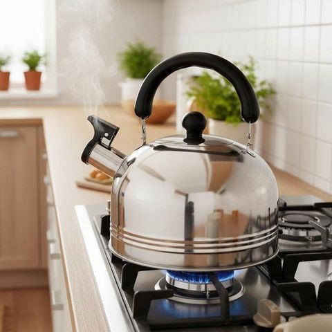 Чайник из нержавеющей стали 2 л со свистком 1315-WK A-PLUS A-plus