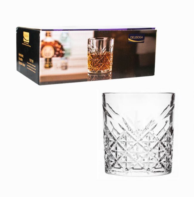 Набор из 6 низких стаканов 340 мл под хрусталь Без бренда