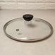 Універсальна скляна кришка 18 см для кухонного посуду з паровідведенням